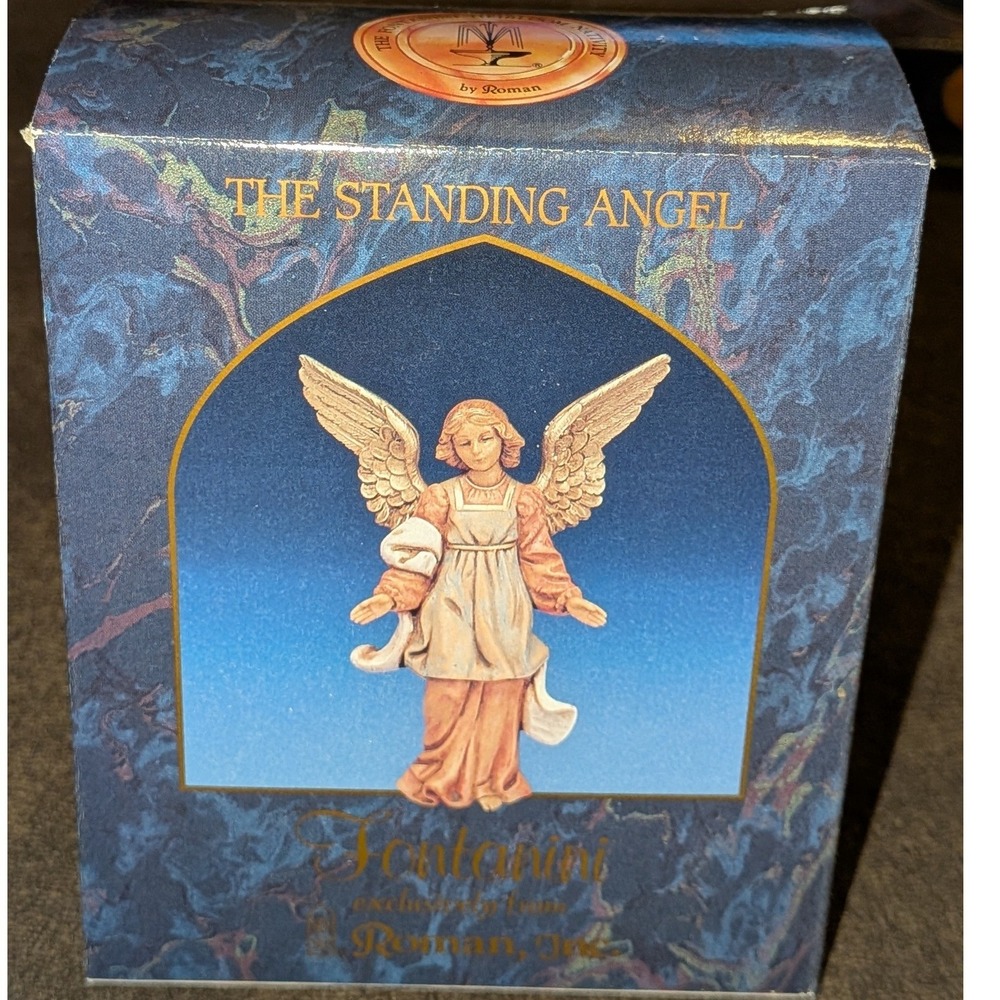 VTG Fontanini Heirloom Nativity The Standing Angel 5 Inch Figurine Italy 94 NIB